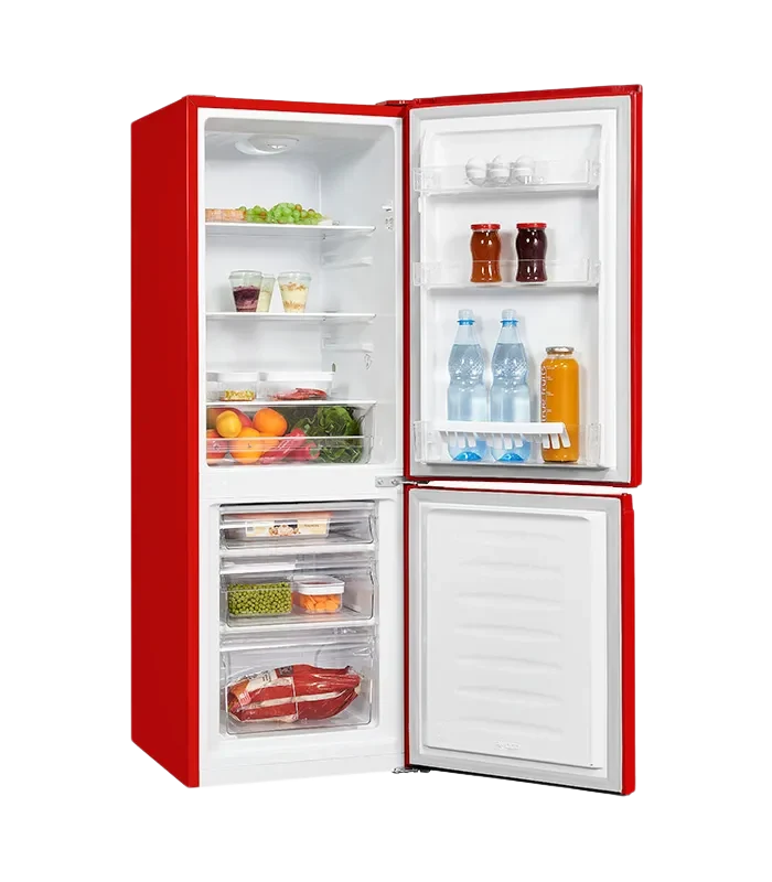 Exquisit KGC231-60-010E Kühl-Gefrier-Kombination 175L Rot