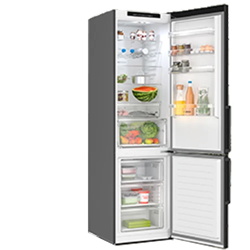 Bosch KGN39OXBT Kühl-Gefrierkombination 368L Edelstahl Schwarz NoFrost