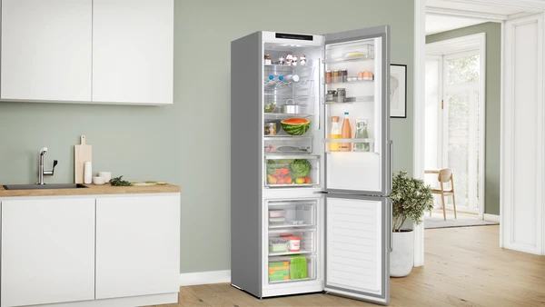 Bosch KGN39AIAT Kühl-Gefrierkombination 368L Edelstahl NoFrost