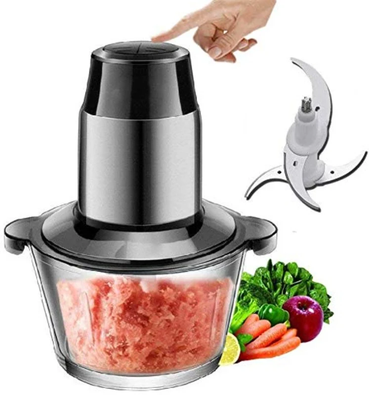 MITSHU Food Chopper with Glass Bowl 1.8 L