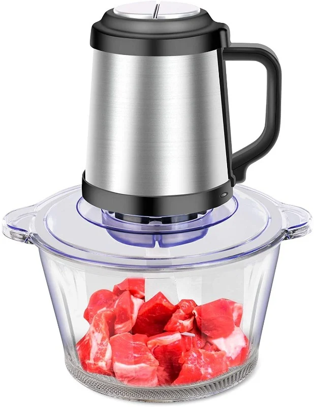 MITSHU Food Chopper with Glass Bowl 1.8 L