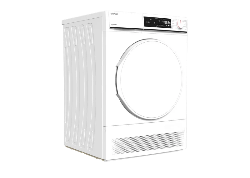 SHARP KD-NCA8S7PW91-DE Freestanding Tumble Dryer 8 kg B Class with Condenser Technology