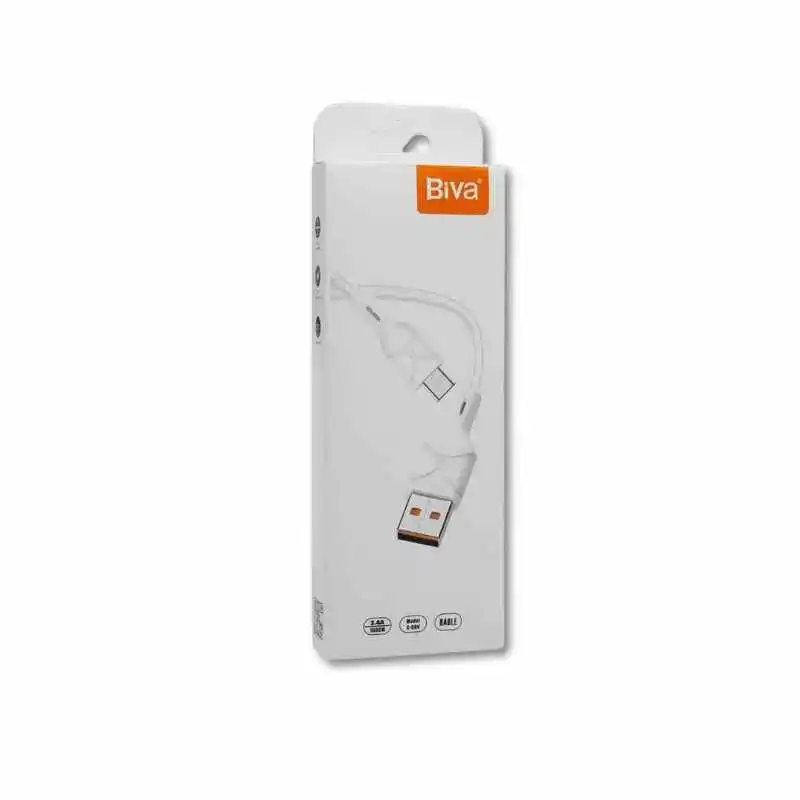 Biva Type-C Fast Charging & Data Cable (Kandy Series Heavy-Duty USB-A to Type-C Cord)
