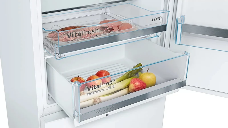 Bosch KGE49AWCA Kühl-Gefrierkombination 419L Weiß LowFrost