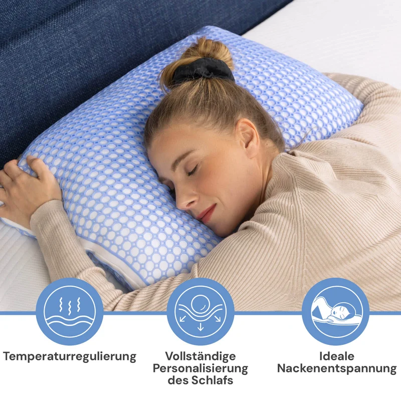 2 x Hybridkissen Vitapur MemoElite Classic – 40 x 80 cm