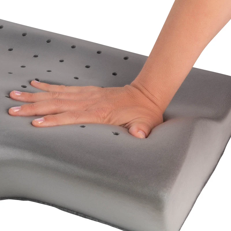 2 x anatomisches Anti-Schnarch-Kissen Vitapur MemoSilver Ionity – 57 x 34 cm