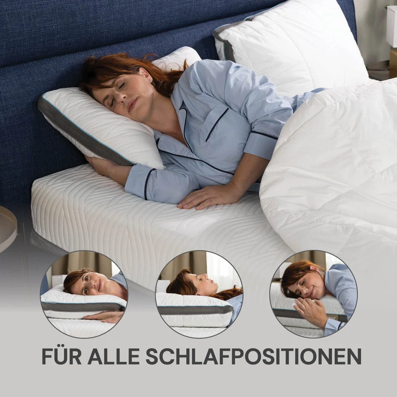 2 x Vitapur MemoSilver Premium Hybridkissen – 50 x 70 cm