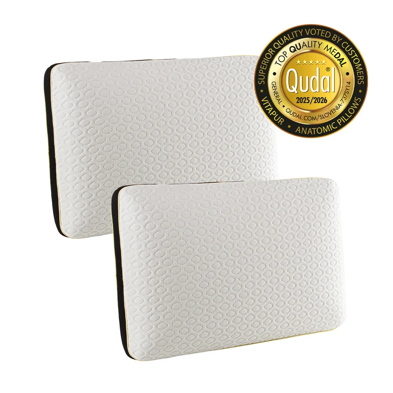 2 x anatomisches Kopfkissen Vitapur Ionity – 40 x 60 cm