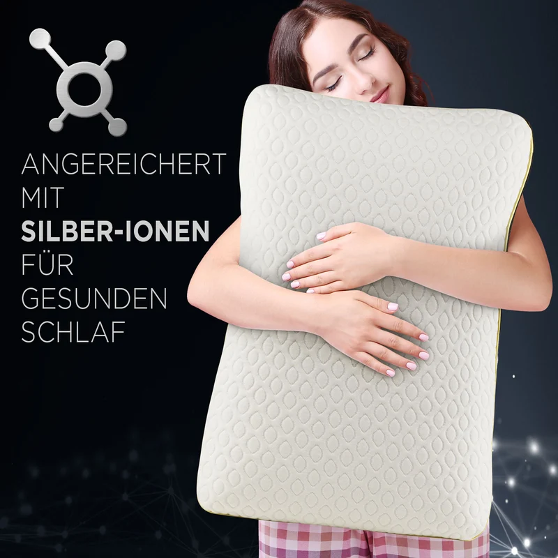 2 x anatomisches Kopfkissen Vitapur Ionity – 40 x 60 cm