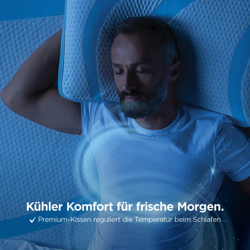 2 x Vitapur MemoSilver Premium Fresh Kissen mit Kühleffekt – 40 x 60 cm