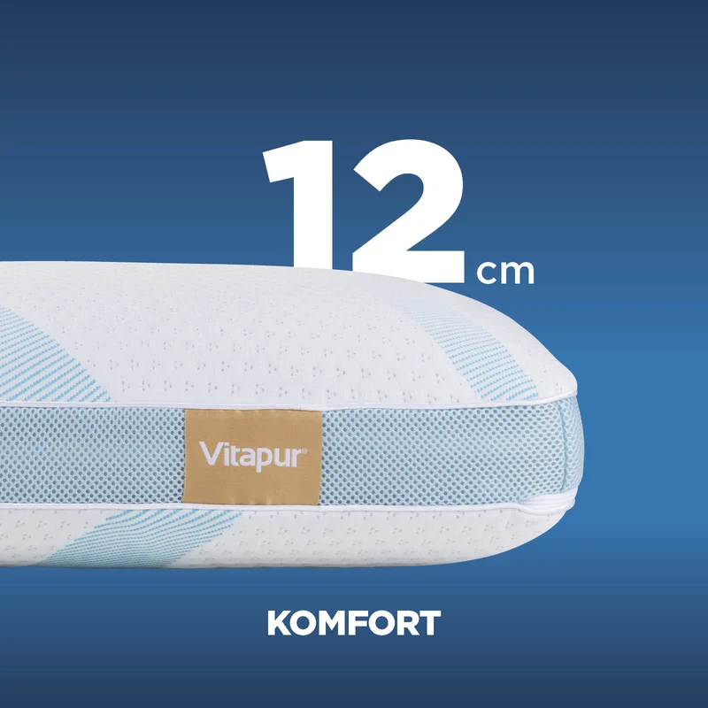 2 x Vitapur MemoSilver Premium Fresh Kissen mit Kühleffekt – 40 x 60 cm