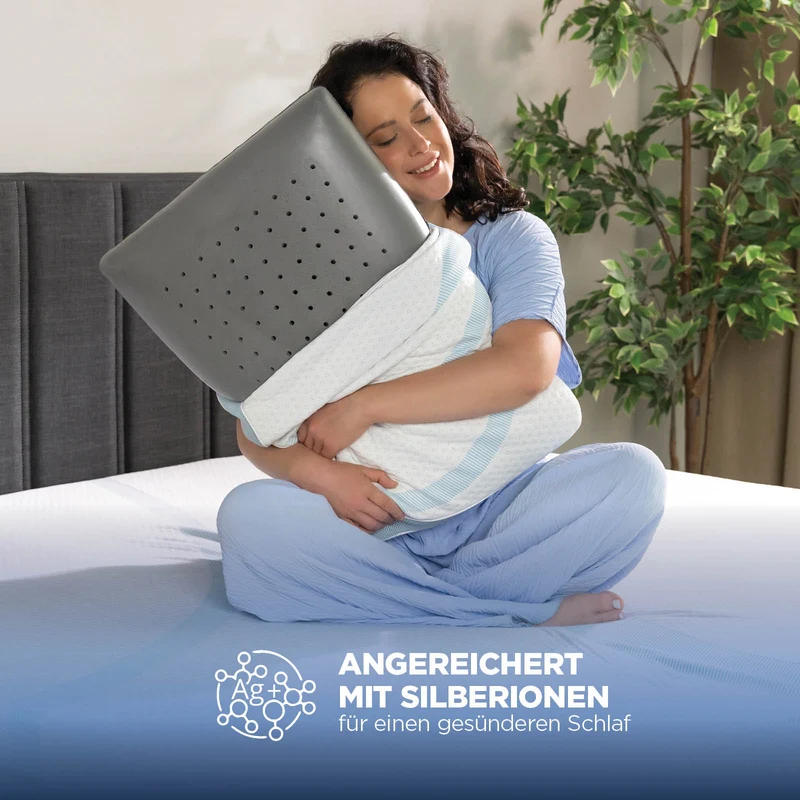 2 x Vitapur MemoSilver Premium Fresh Kissen mit Kühleffekt – 40 x 60 cm
