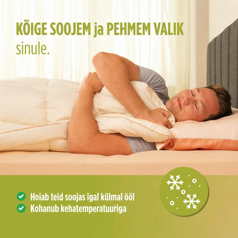 2 x Vitapur Winterbettdecke mit natürlichen Bambusfasern
