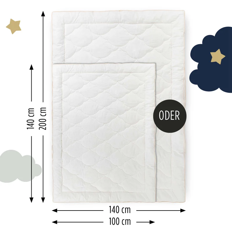 2 x Ganzjahres-Bettdecke für Kinder mit Bambusfaser My First Duvet