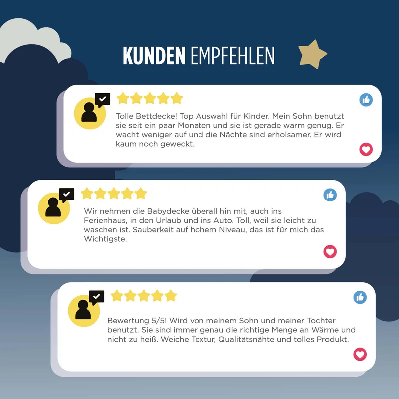2 x Ganzjahres-Bettdecke für Kinder mit Bambusfaser My First Duvet