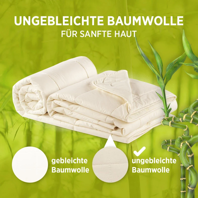 2 x Bettdecke Vitapur Bamboo 4 Jahreszeiten mit Bambusfasern