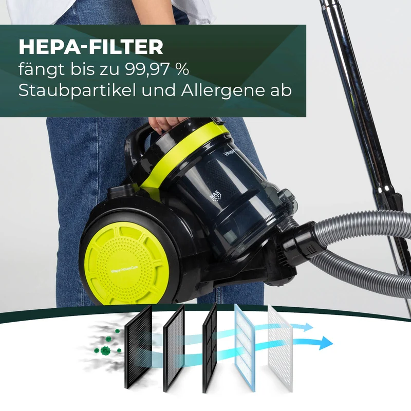 Vitapur PowerClean cyclone vacuum cleaner - 800 W