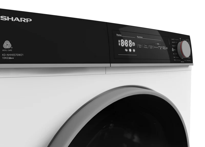 SHARP KD-NHH0S7GW21-EN Freestanding Tumble Dryer 10 kg A++ with Heat Pump Technology