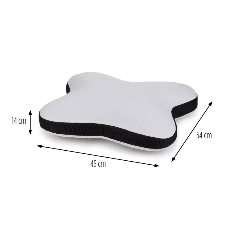 2 x ergonomisches Kopfkissen Vitapur Memosilver Butterfly – 45 x 54 cm