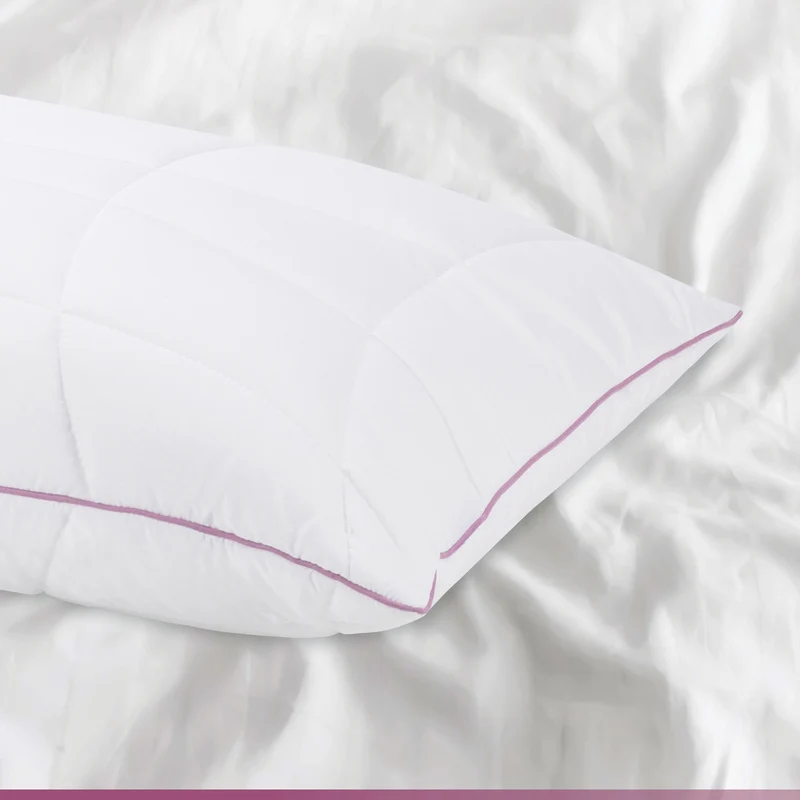 2 x Vitapur Lavender Provence klassisches Kopfkissen mit Lavendelessenz – 50 x 70 cm
