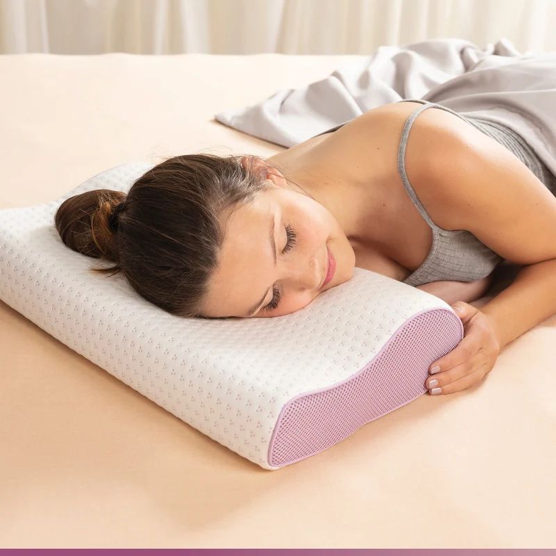 2 x anatomisches Kissen aus Memory-Schaum Vitapur Lavender Memory – 30 x 50 cm