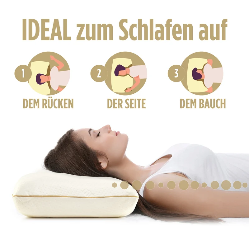 2 x Memory-Schaum Kopfkissen MemoDream Classic – 37 x 52cm
