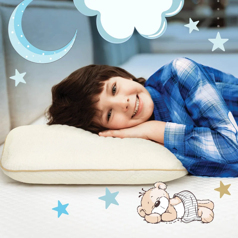 2 x Kinder Memory-Schaum Kopfkissen MemoDream Junior – 30 x 50 x 5 cm