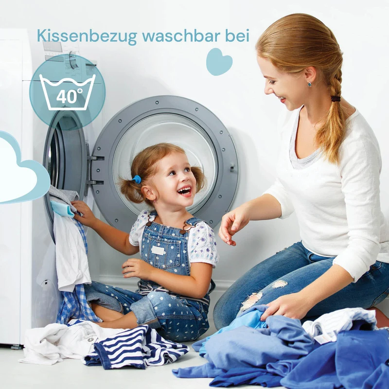 2 x Kinder Memory-Schaum Kopfkissen MemoDream Junior – 30 x 50 x 5 cm