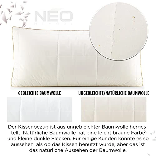 2 x Hybrid Kinderkopfkissen NEO Junior – 40 x 60 cm