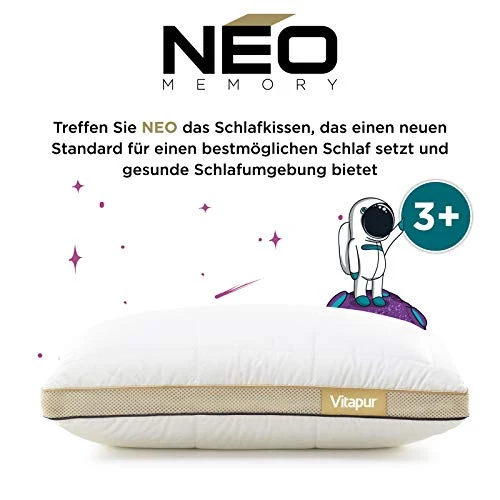 2 x Hybrid Kinderkopfkissen NEO Junior – 40 x 60 cm