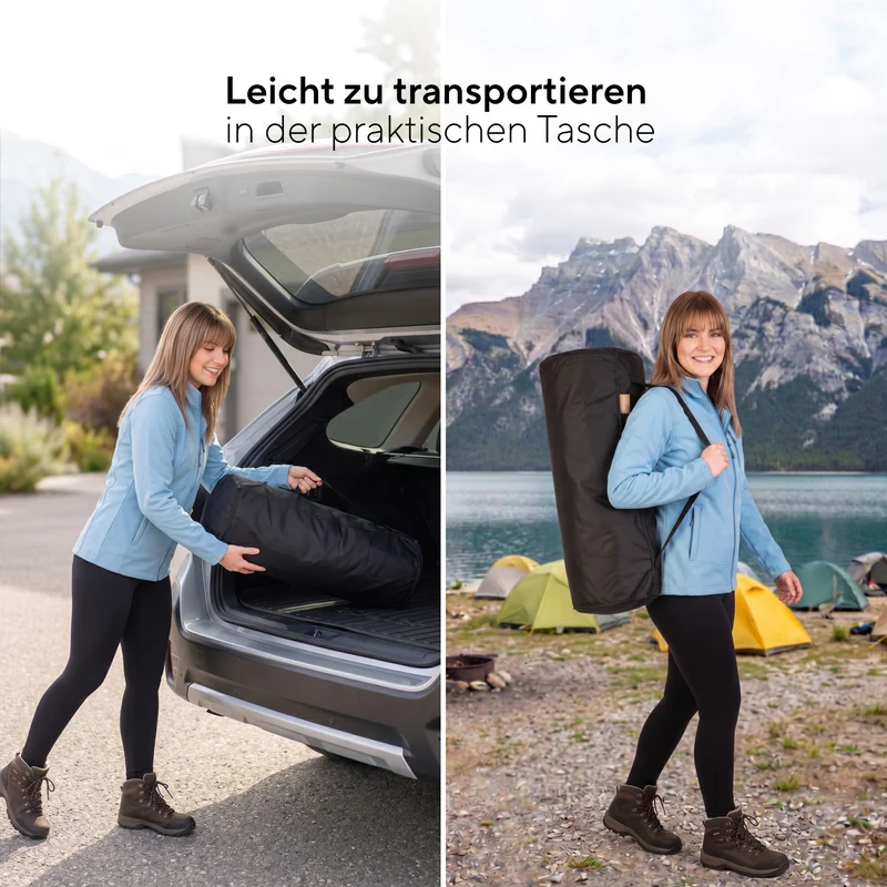 Vitapur Reise-Camping-Topper ActiveAir To Go, 5 cm