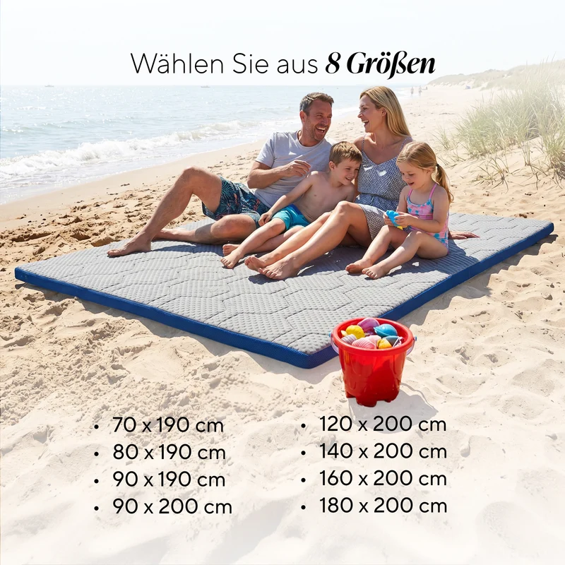 Vitapur Reise-Camping-Topper ActiveAir To Go, 5 cm