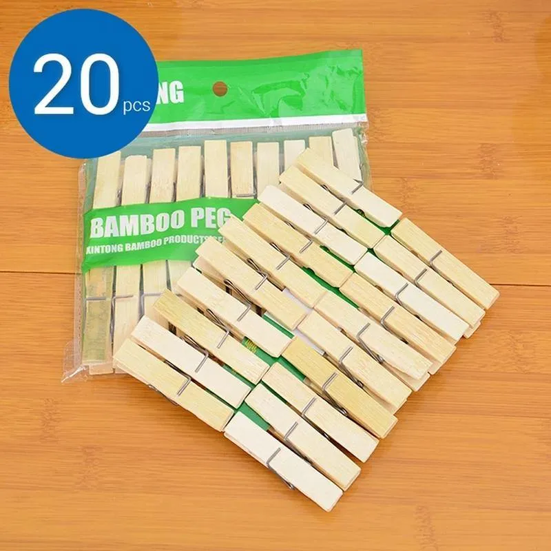Natural Wooden Cloth Clip 20 PCS
