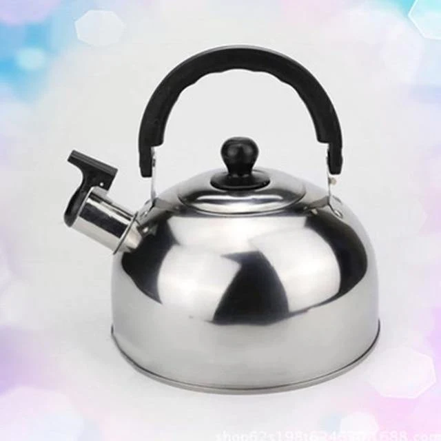 3L Stainless Steel Whistling Kettle with Heat-Resistant Handle