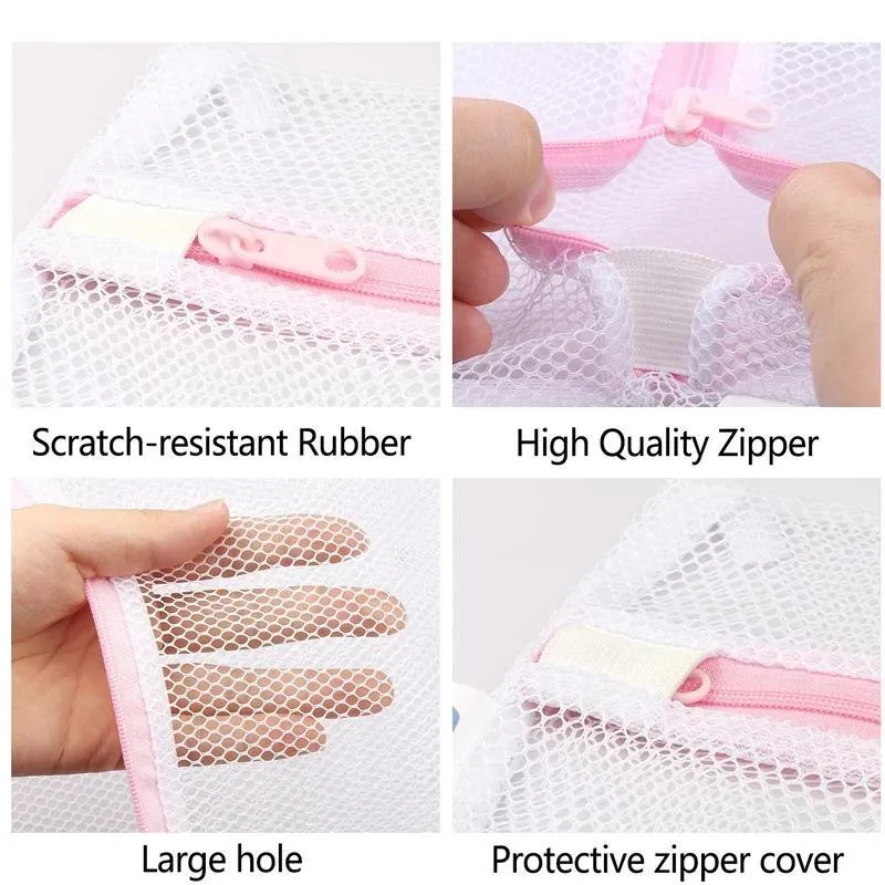 Honeycomb Mesh Laundry Bags for Delicate Clothes