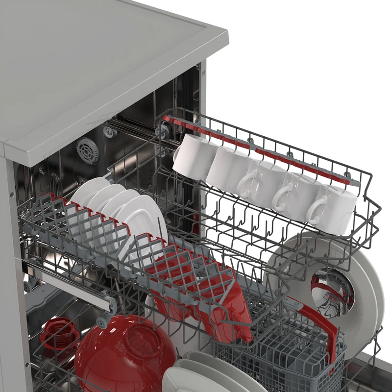 SHARP QW-NA1BF47DI Freestanding 60cm Dishwasher 13PS 47 db D Class with MicroBan Technolgy