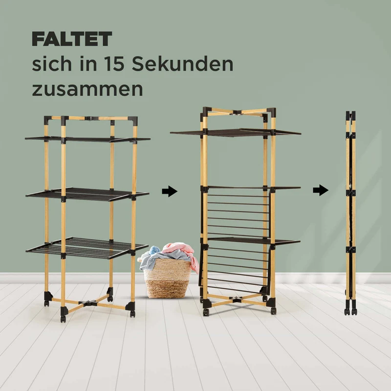 Vitapur Tower Deluxe vertikaler Wäscheständer