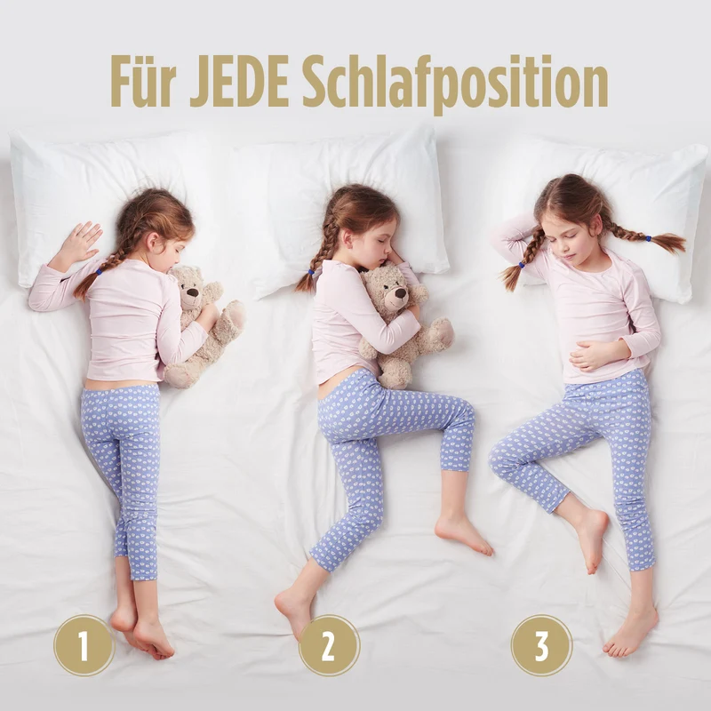 2 x Kinder Memory-Schaum Kopfkissen MemoDream Junior – 30 x 50 cm