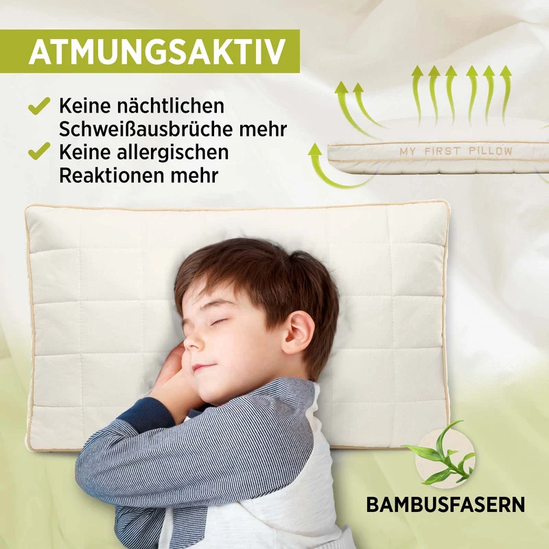 2 x Vitapur Kinder Kopfkissen My First Pillow – 40 x 60 cm