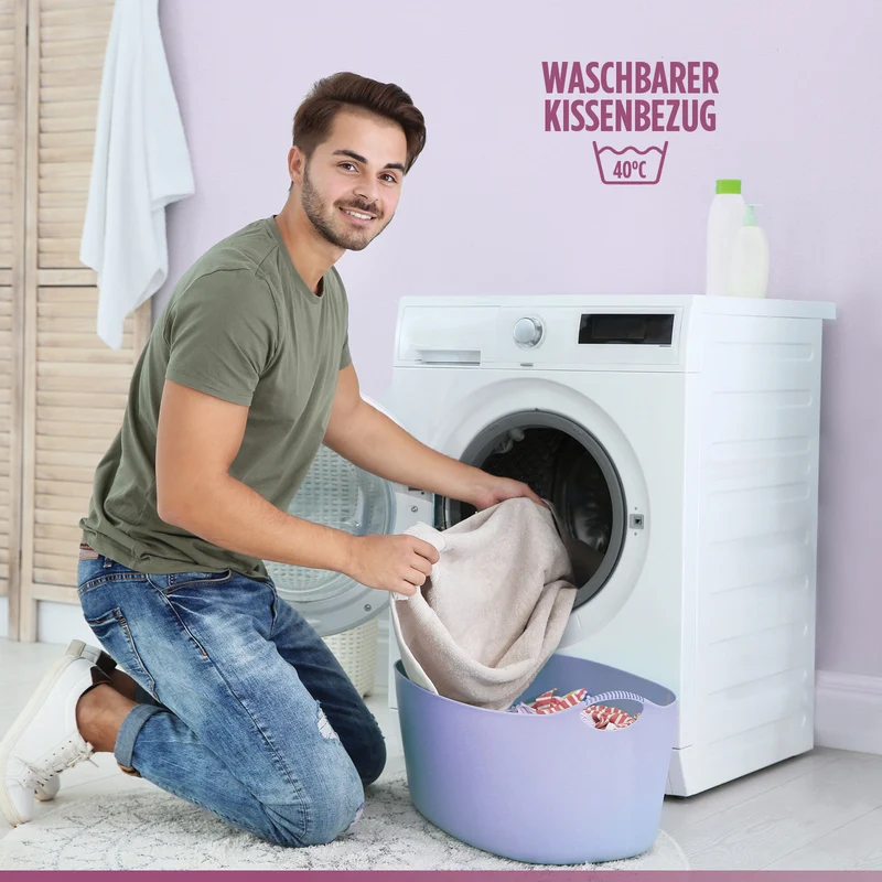 2 x klassisches Memory-Schaum Kissen Lavender Memory – 40 x 55 cm