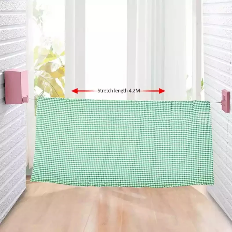 Retractable Indoor Stainless Steel Clothesline