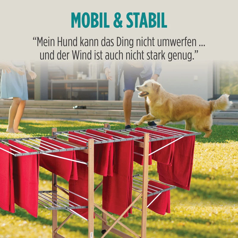 Vitapur Wäscheständer mit Rollen HouseCare