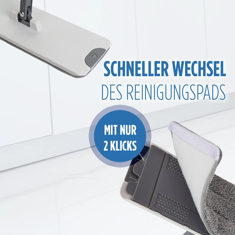 4-teilige Bodenreinigungsset mit innovativem Eimer