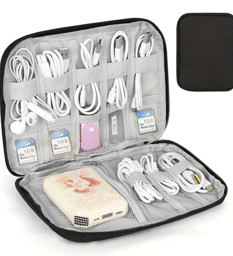 Travel Multi Pocket Cable Organizer Bag