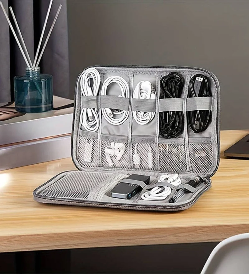Travel Multi Pocket Cable Organizer Bag