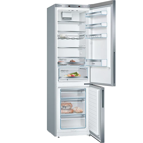 Bosch KGE39AICA Kühl-Gefrierkombination 339L Edelstahl LowFrost EEK C Serie 6