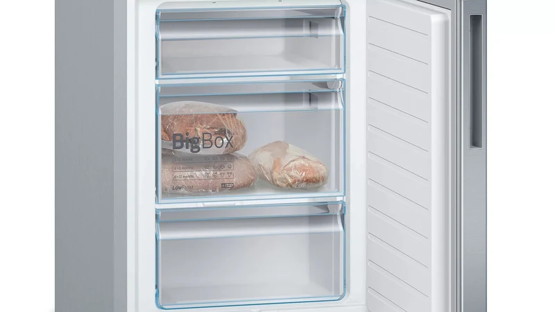 Bosch KGE39AICA Kühl-Gefrierkombination 339L Edelstahl LowFrost EEK C Serie 6