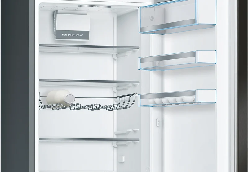 Bosch KGE398XBA Kühl-Gefrierkombination 339L Edelstahl Schwarz LowFrost EEK B