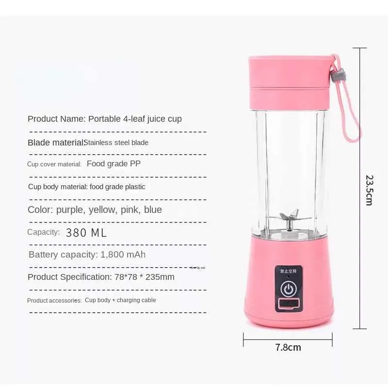 Portable Mini Blender Rechargeable