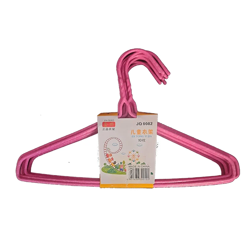 Steel Plastic-Coated Baby Clothes Hangers (10 Pack)